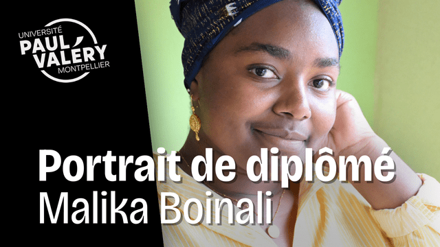 Portrait de diplômé - Malika Boinali 