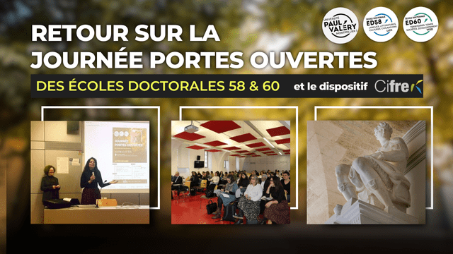 Retour sur la Journée Portes Ouvertes des Écoles Doctorales : focus sur le dispositif CIFRE 🎓🔍