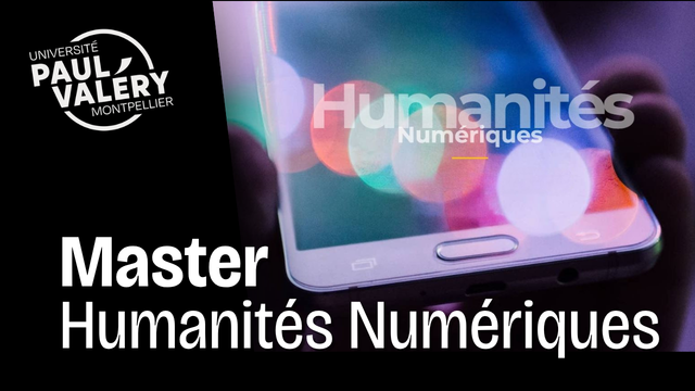 Zoom sur  le master Humanités Numériques