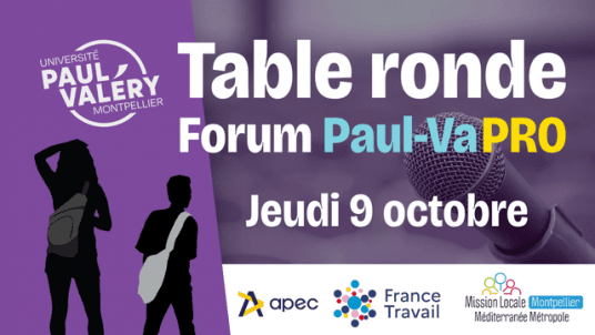 Table ronde : Emploi et insertion - Forum Paul-Va PRO